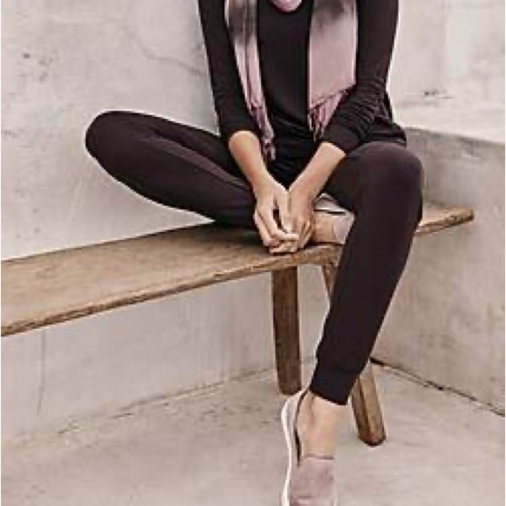Pure Jill Tranquility Fleece Joggers - Rum Raisin - Sz L